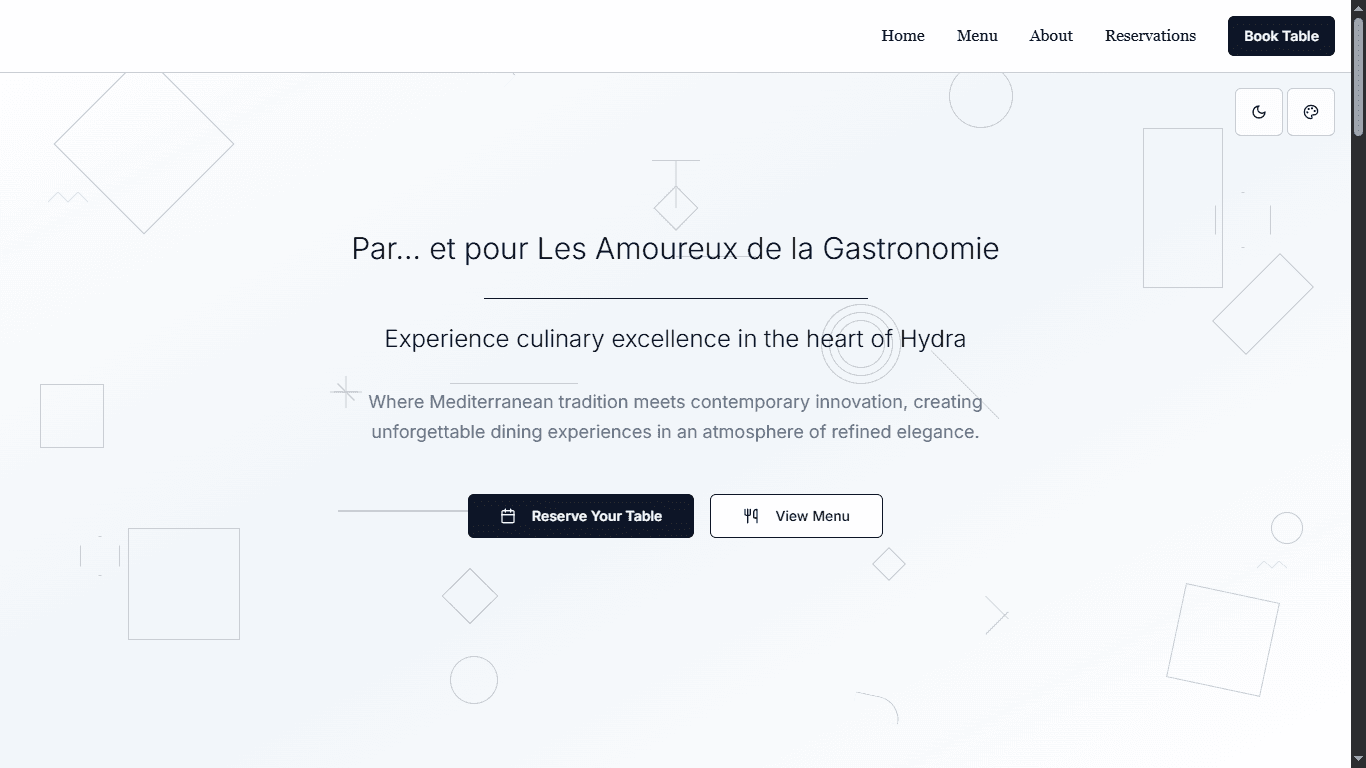 Restaurant Website - Alger